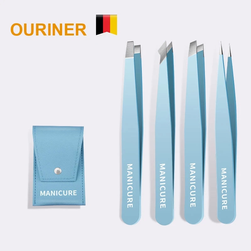 Hair Care Tools - Eyebrow Tweezer Colorful Hair Beauty Fine