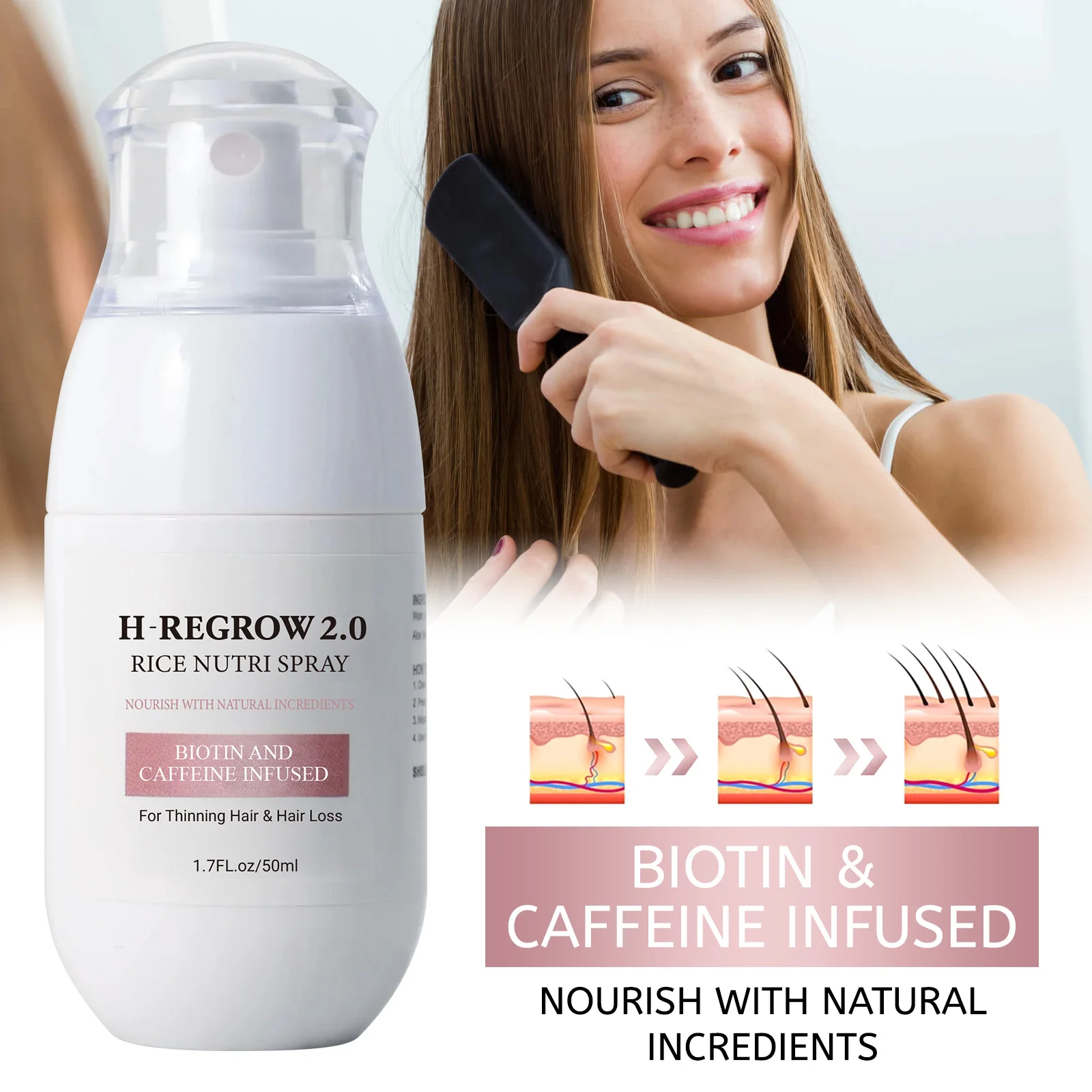 Hair Spray Rice Water Strong H - Hair Care With Rice Water 评论和价格