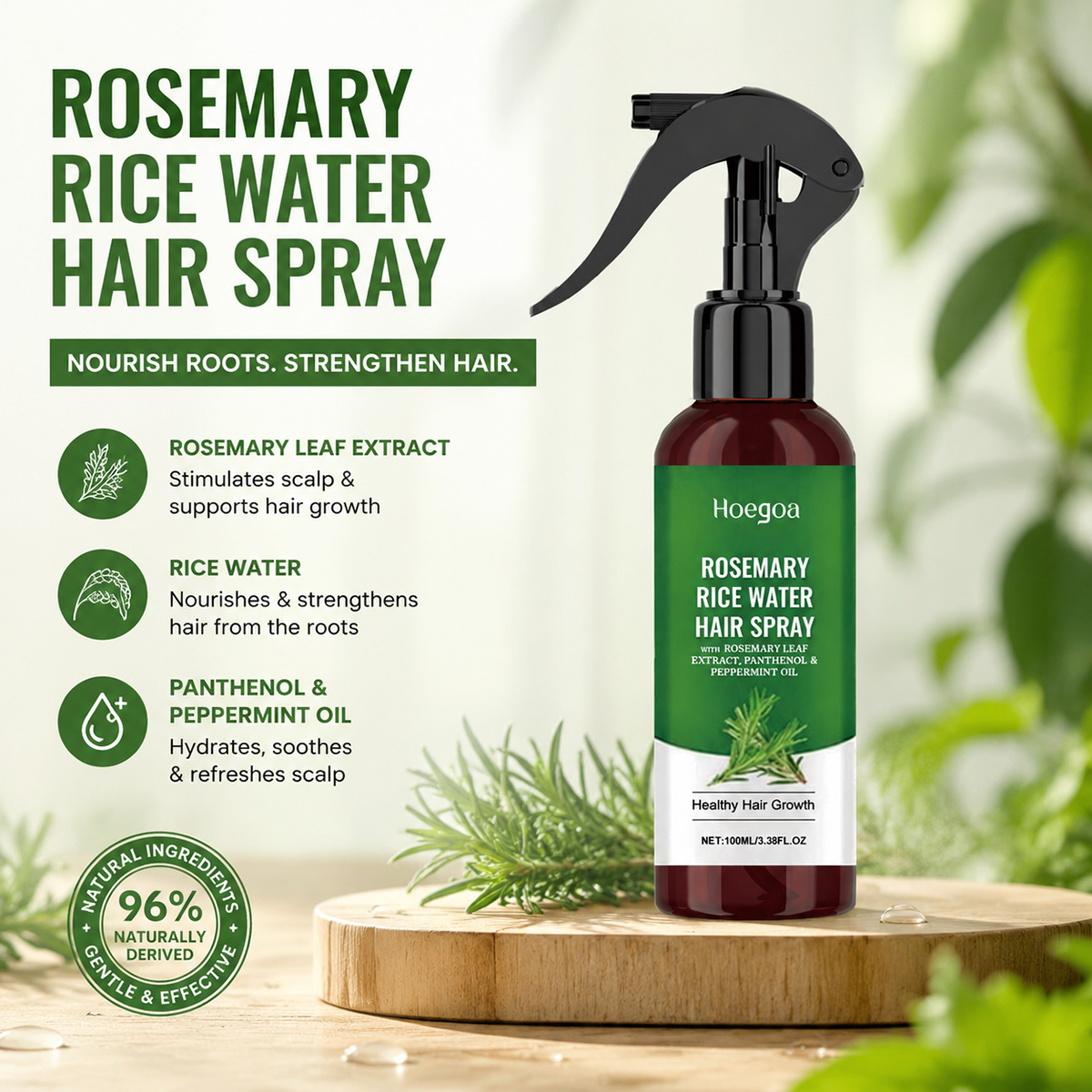 Rosemary Rice Water Hair Spray - Hair Care With Rice Water 评论和价格