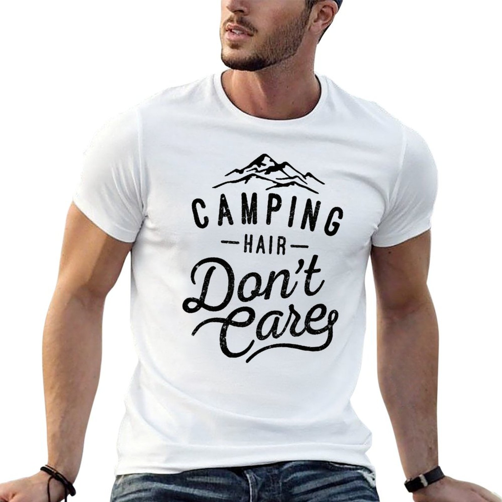 Camping Hair Don't Care T-Shir - Hair Care Works 评论和价格