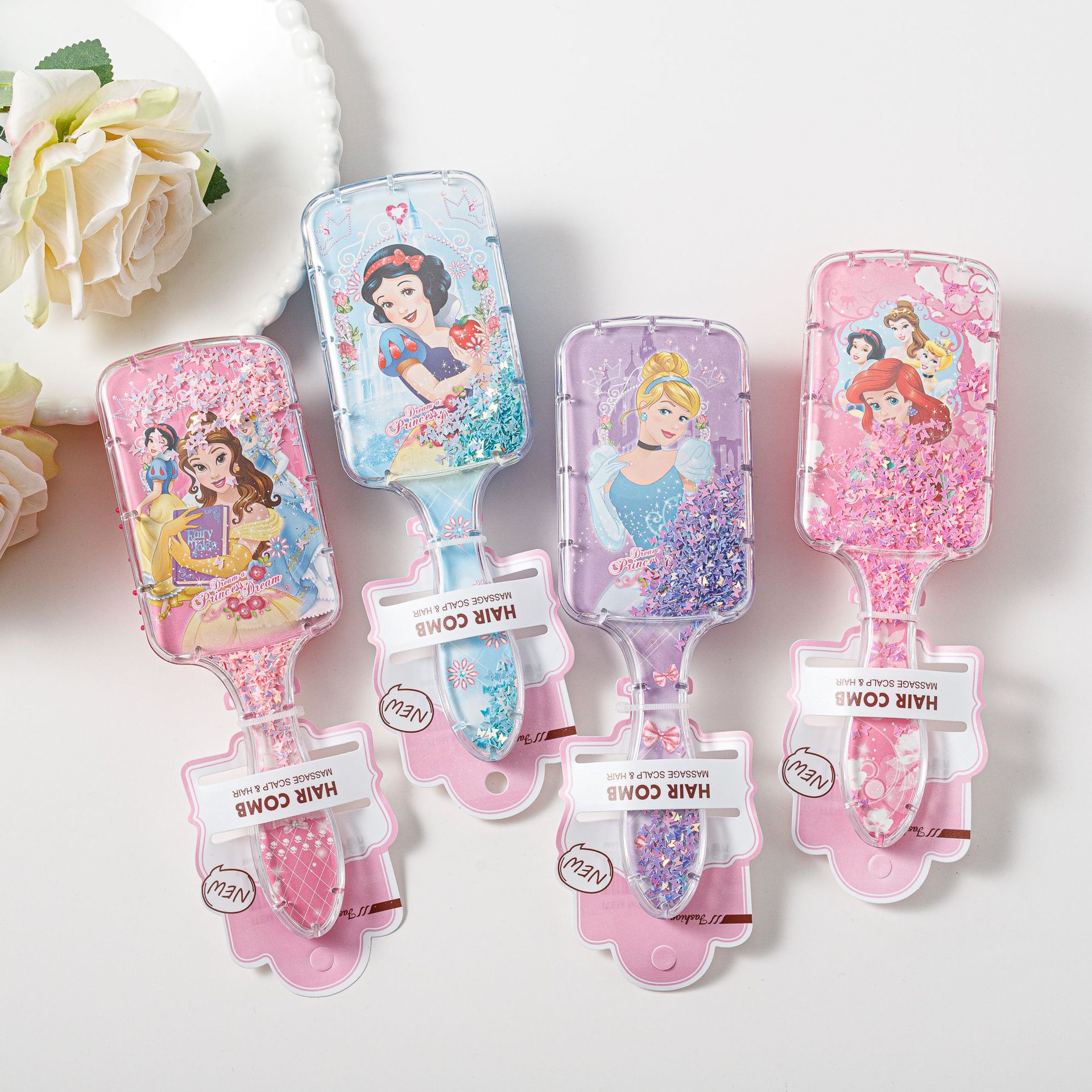 Frozen Elsa Minnie Mickey Mous - Hair Care Tools 评论和价格
