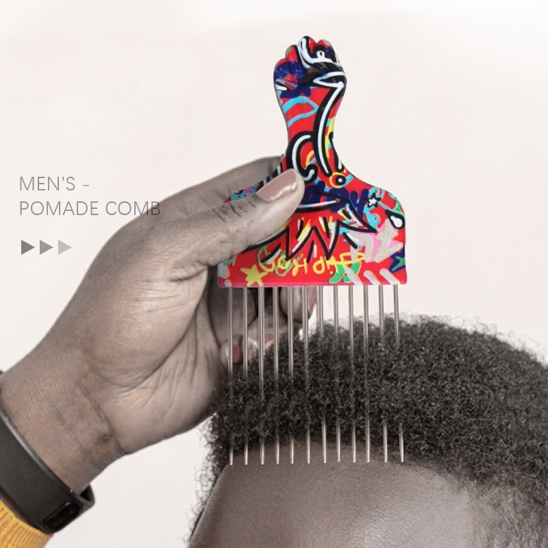 2Pcs Professional Salon Afro C - Afro Pick Comb 评论和价格