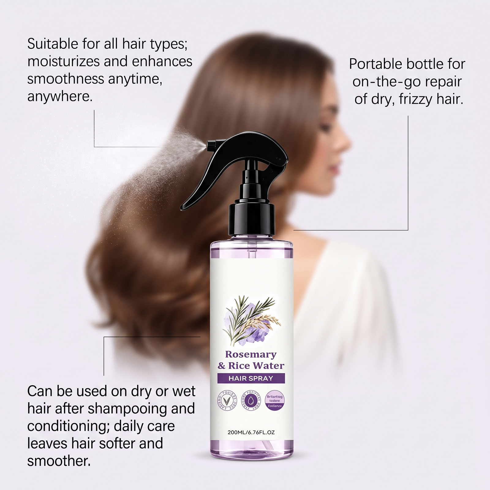 Rosemary Rice Water Hair Mist  - Hair Care With Rice Water 评论和价格