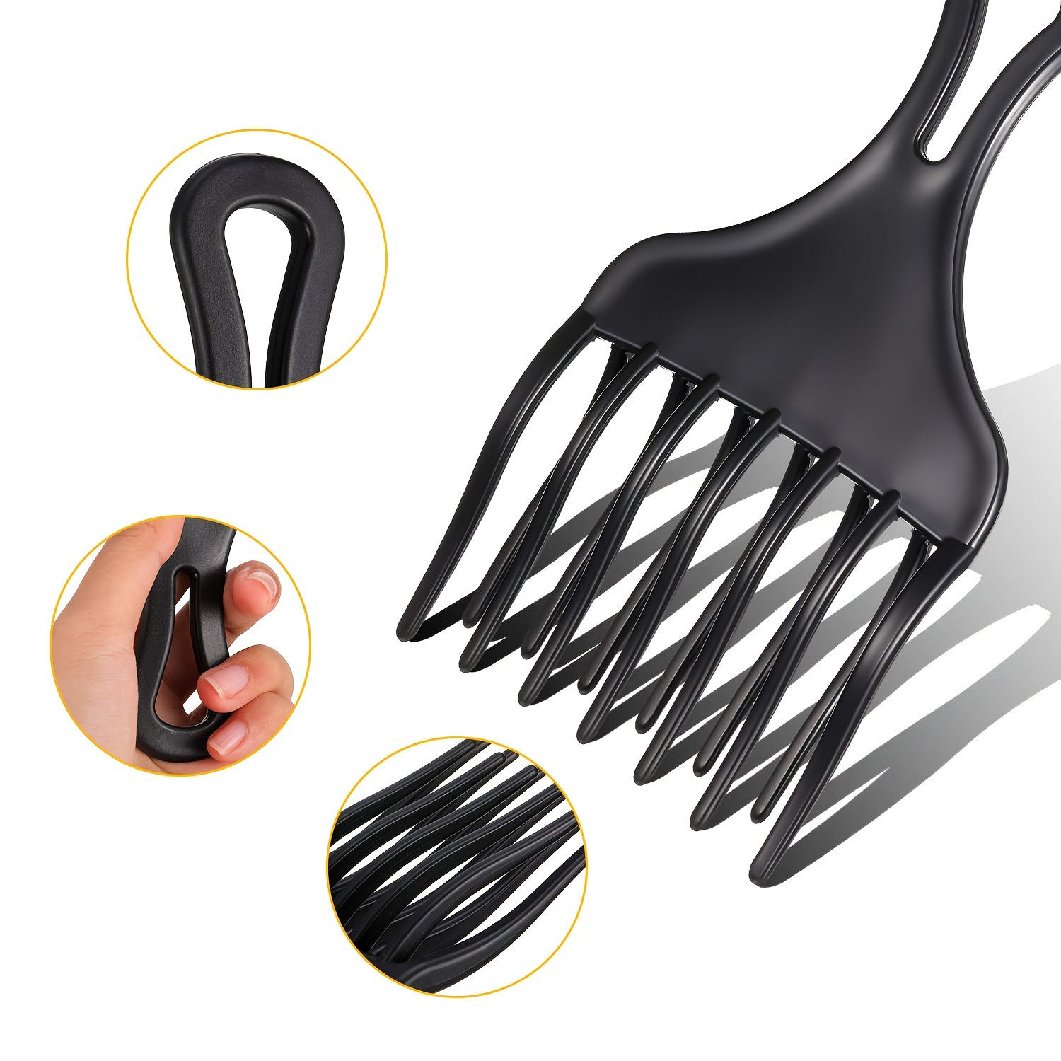 Wide Teeth Brush Pick Comb For - Afro Pick Comb 评论和价格