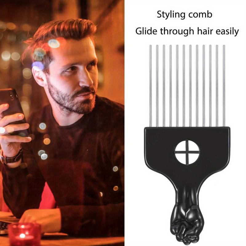 2Pcs Metal Afro Pick Combs for - Afro Pick Comb 评论和价格