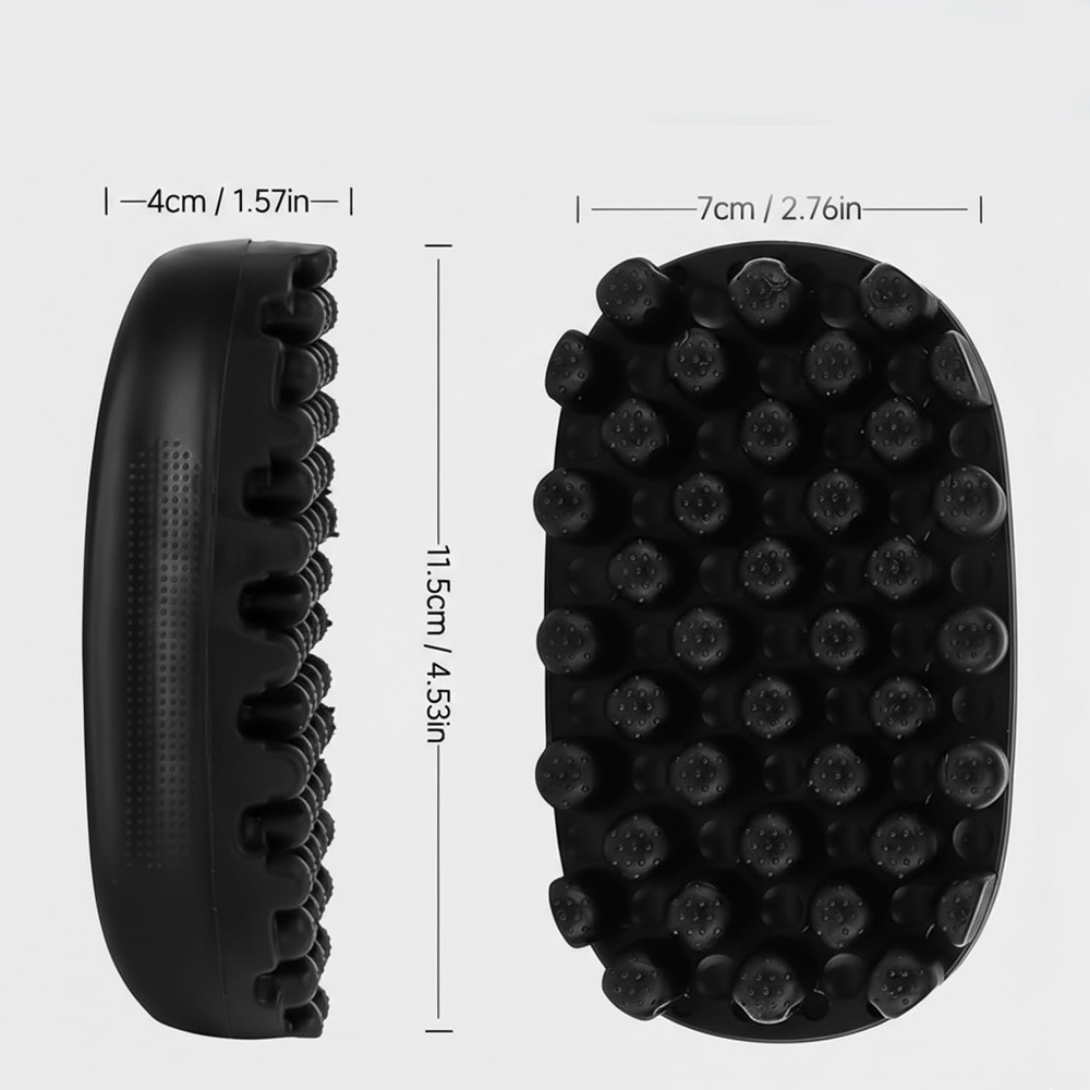 Rubber Curling Hair Brush: Twi - Afro Pick Comb 评论和价格
