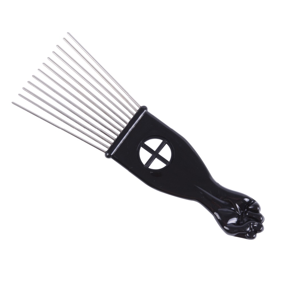 Salon Use Black Metal African  - Afro Pick Comb 评论和价格