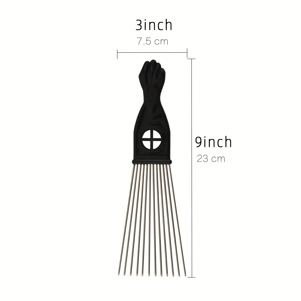 Black Metal African American P - Afro Pick Comb 评论和价格