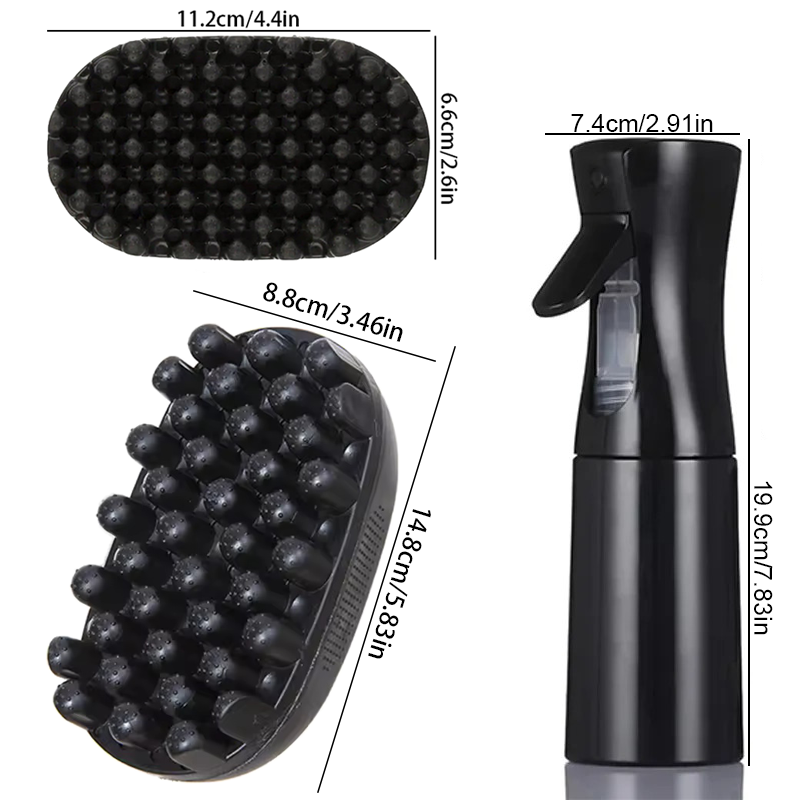 2pcs/set Curly Hair Sponge Twi - Afro Pick Comb 评论和价格