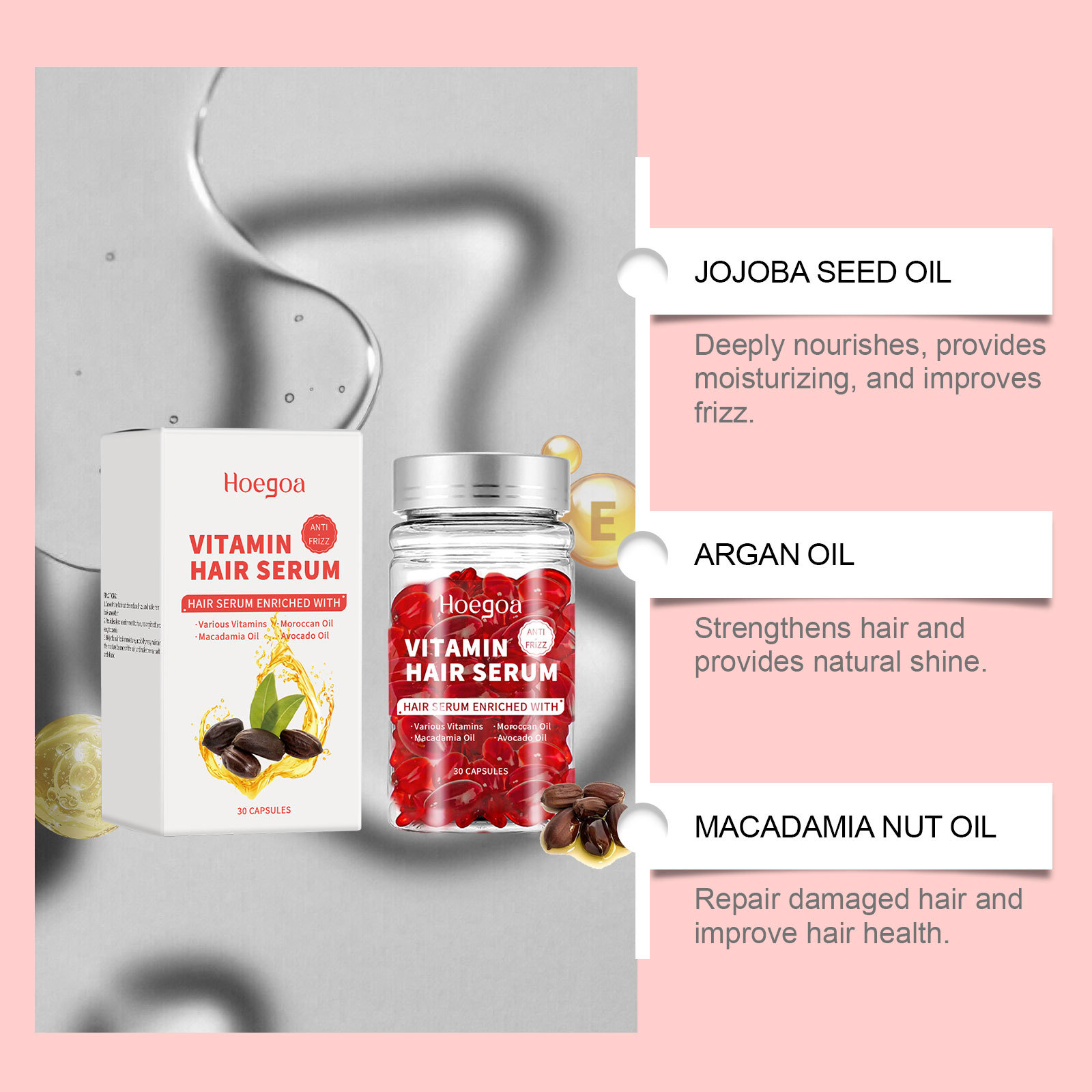 Vitamin Hair Care Serum Capsul - Hair Care Essential Oil 评论和价格