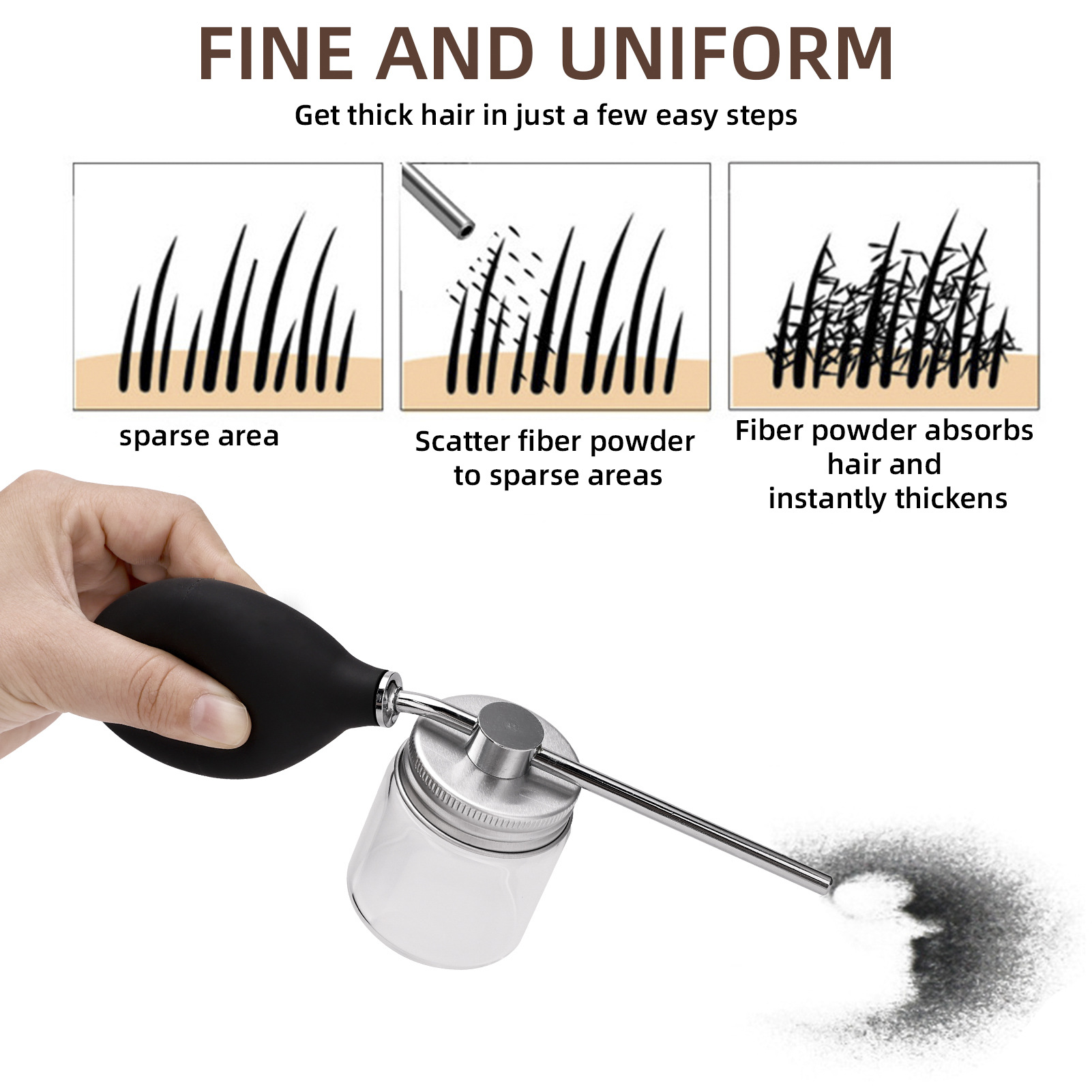 Refillable Barber Powder Spray - Hair Care Spray 评论和价格