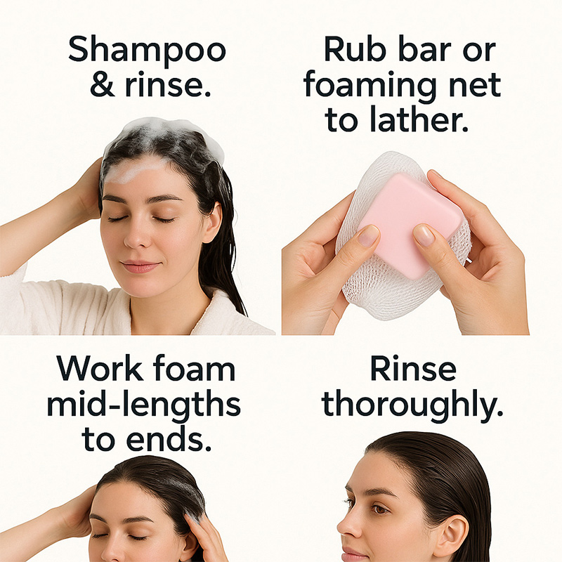 Castor Oil Conditioner Soap Ba - Hair Care Frizzy Hair 评论和价格