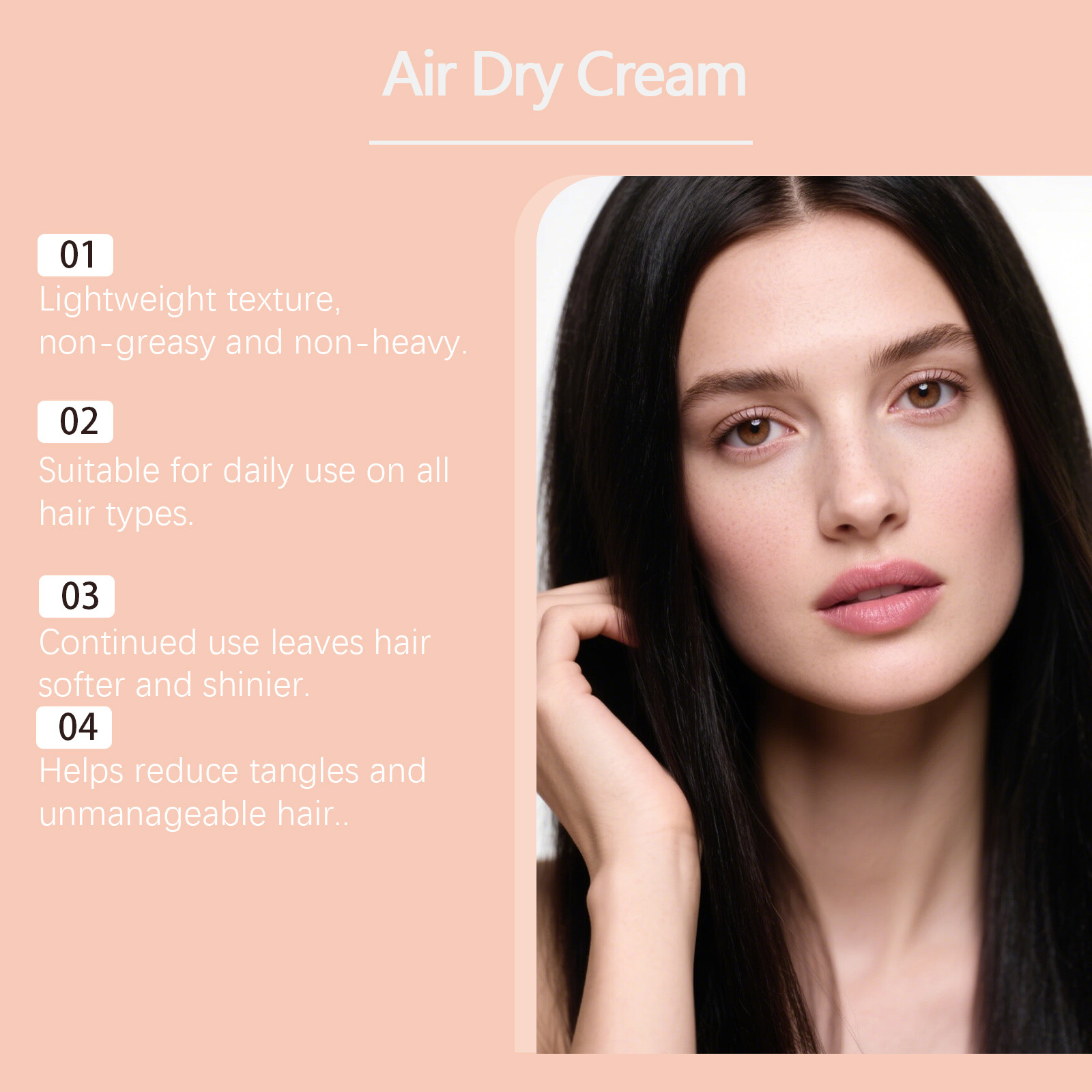 Air Dry Smoothing Hair Cream A - Hair Care Frizzy Hair 评论和价格