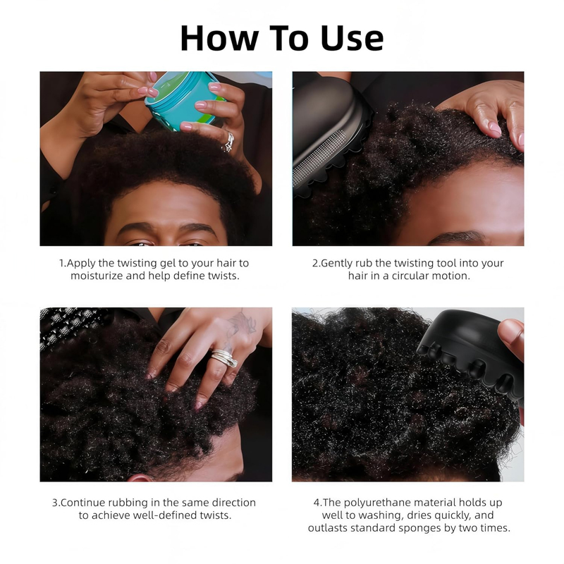 Silicone Magic Twist Hair Brus - Afro Pick Comb 评论和价格